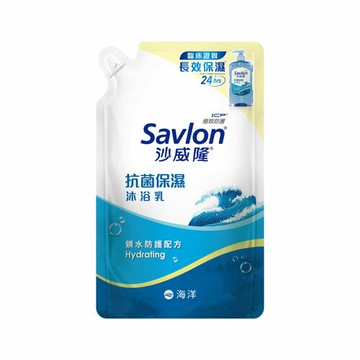 沙威隆 抗菌保濕沐浴乳補充包 海洋 600g