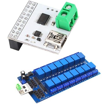 [9玉山網] 繼電器模組 5V 16 Channel USB Relay Module Computer Switch Control, USB Control Switch _OO12