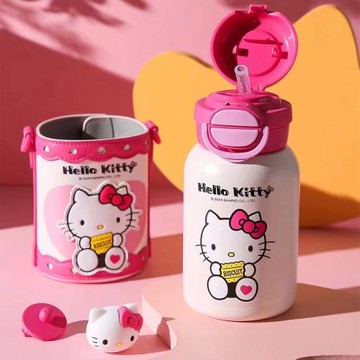 BEDDY BEAR 杯具熊 開口笑雙飲保溫杯 600ml kitty(可愛、兒童、保溫瓶、不鏽鋼)