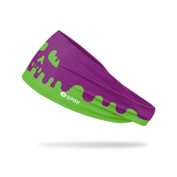 ADV【POISON FRUIT 毒青蘋果 綠紫】速乾排汗 免綁無痕機能頭帶