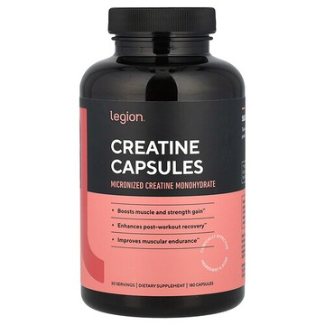 Legion Athletics, 肌酸，180 粒膠囊（每粒膠囊 833 毫克）