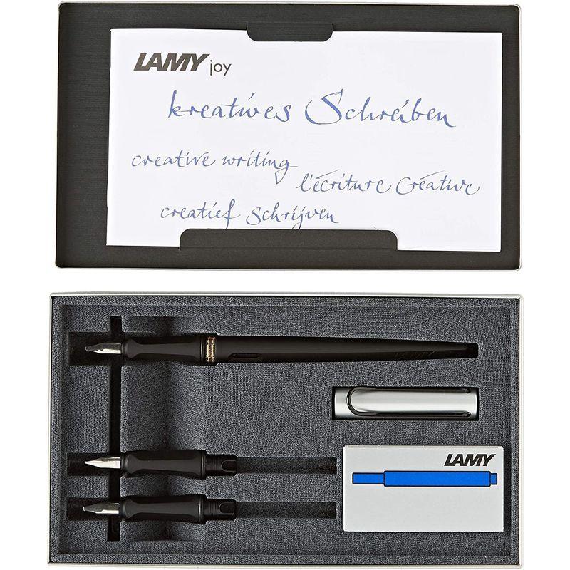 文房具 LAMY ラミー 万年筆 カリグラフィ セット joy マットブラックxシルバーキャップ 1.1mm 1.5mm 1.9mm L11SET