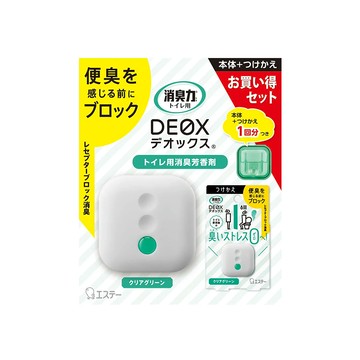 ST 雞仔牌 消臭力 DEOX浴廁淨味消臭力組 清透綠香 本體6ml + 補充劑6ml  1組  12ml