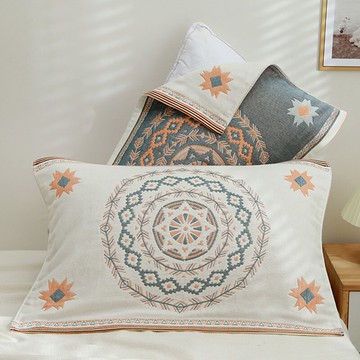 枕巾 枕巾棉質一對裝高檔歐式全棉紗布防滑不脫落四季通用枕頭巾單人 【CM4516】