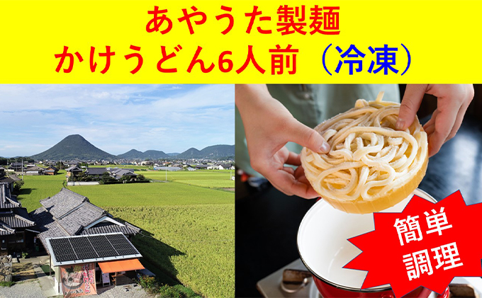 うどん 簡単 かけうどん 6人前 冷凍 ゆでうどん 丸亀 讃岐 讃岐うどん さぬきうどん つゆ 小袋 付き セット 麺類 加工食品 惣菜