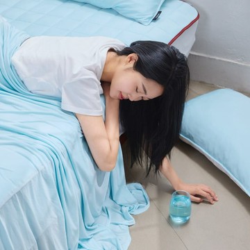 極薄裸被｜瞬涼冰感夏被組 單人 蜜瓜綠