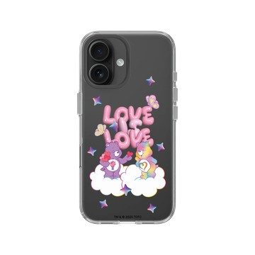 iPhone 16 Clear Case（相機按鈕） 透明 - Care Bears - Love Is Love