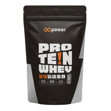 GOPower 果果能量 濃縮乳清蛋白飲 含BCAA 世界級優質乳源 芝麻拿鐵  1kg  1包