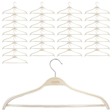 KAZT 優質實木防滑衣架  30個  原木色