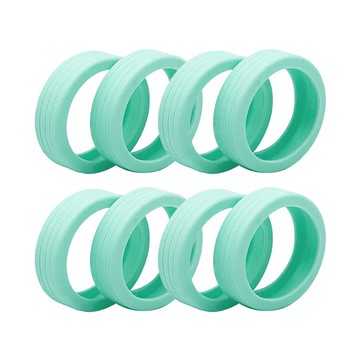 Kando 行李箱輪子保護套 ＜一般色 綠色16入 ＞ 輪子保護套 矽膠保護套 行李箱輪套_廠商直送