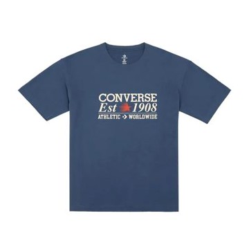 Converse Peached Cotton Jersey Tee 短袖 男款 藍色 美式 印花 MCH687-UFL