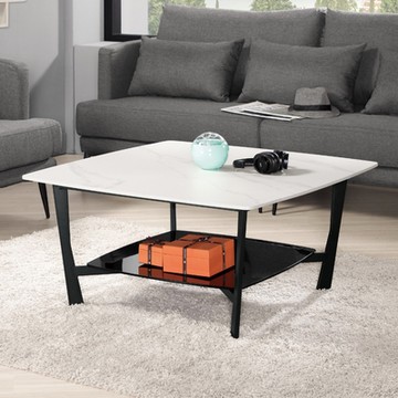 MUNA家居   伊蒂士3尺岩板大方几    90X90X44cm