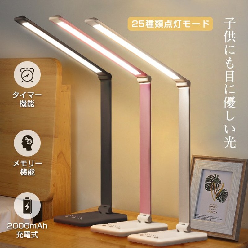 Led デスクライト 充電式 目に優しい 電気スタンド 卓上 学習用 スタンドライト コードレス ナイトランプ 折りたたみ 25種類点灯モード テーブルライト おしゃれ 通販 Lineポイント最大0 5 Get Lineショッピング