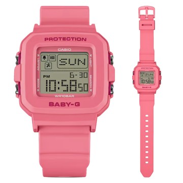 CASIO BABY-G+PLUS 粉彩心形吊飾 趣味電子錶 送禮 禮物 推薦 BGD-10KH-4