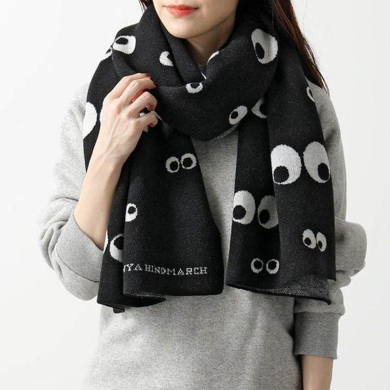 ANYA HINDMARCH アニヤハインドマーチ スカーフ All Over Eyes Scarf