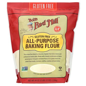 Bob's Red Mill 中筋烘焙麵粉，無麩質，44 盎司（1.24 千克）