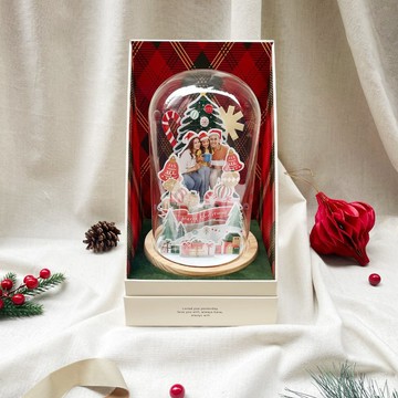 Theory Globe Christmas 您的專屬 Pop-up 玻璃圓頂燈座，LED 燈，附贈禮盒