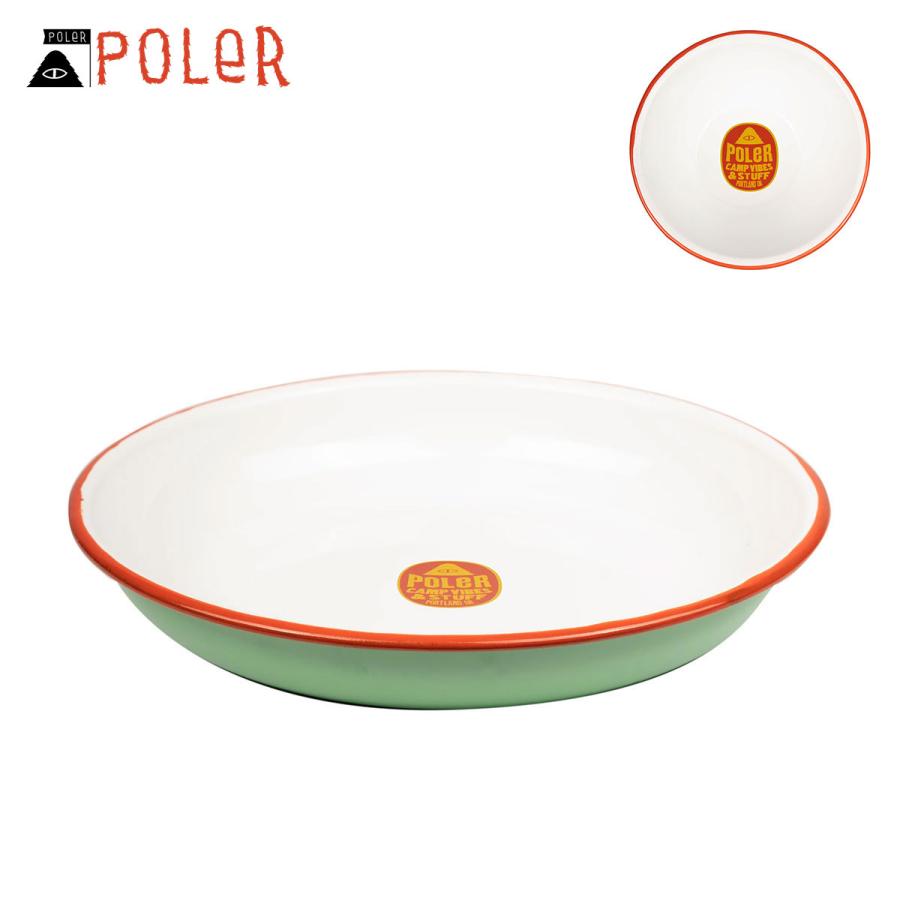 POLER ポーラー 皿 アウトドア キャンプ用食器 CAMP PLATE MINT 221ACM9202