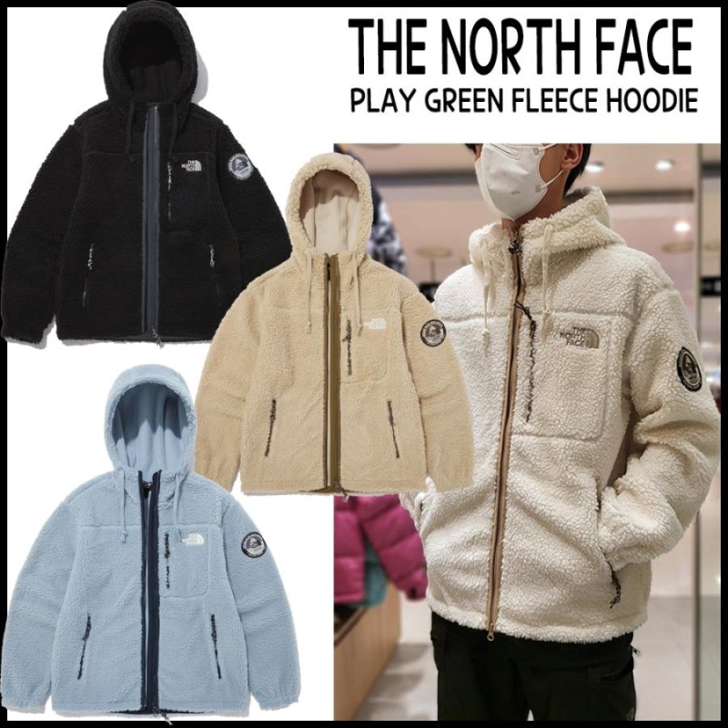 THE NORTH FACE PLAY GREEN FLEECE HOODIE - ブルゾン