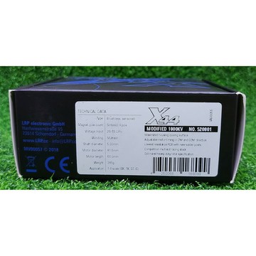 【分期0利率】【車車共和國 】LRP X44 Modified 1/8 1800KV 競賽有感無刷馬達 #520801