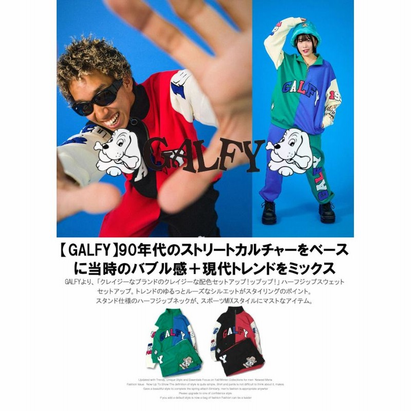 GALFY ガルフィー セットアップ シャツ ハーフパンツ F GALFY(ガルフィー) セットアップ メンズ サガラ刺繍 ハーフ