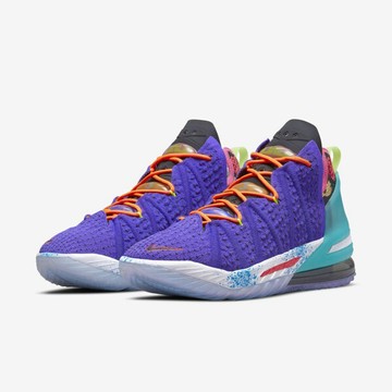S.G NIKE LEBRON XVIII EP DM2814-500 18代 紫色 氣墊 緩震 運動鞋 籃球鞋 男女鞋