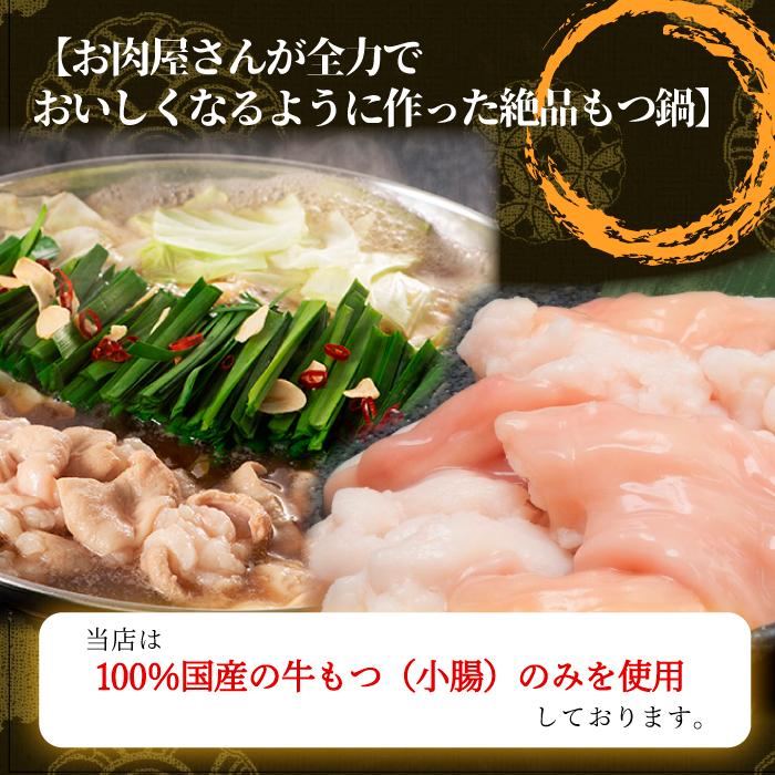 厳選 博多 もつ鍋 みそ仕立て 4〜6人前 (もつ600g) 国産 牛もつ 人気 取り寄せ お歳暮 ギフト 贈り物 御祝い 内祝 ホルモン鍋