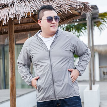 皮膚衣 涼感外套 防曬外套 夏季 大尺碼防曬衣男 連帽防曬外套 防紫外綫 薄款加肥防曬服 AD22