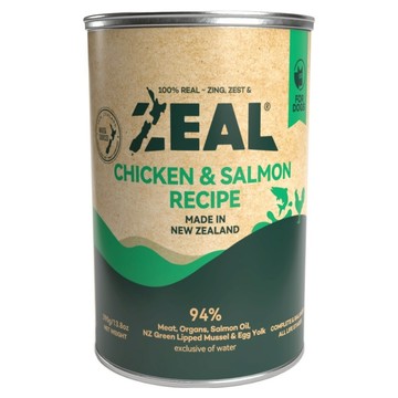 ZEAL 真致 全齡犬野牧無穀94%鮮肉主食狗罐  野雞鮭  390g  1罐