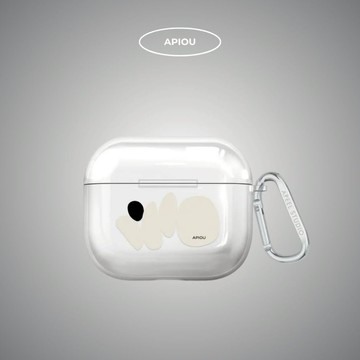 APIOU 疊石 AirPods 透明矽膠保護套（贈掛鉤） AirPods Pro 2/3/4