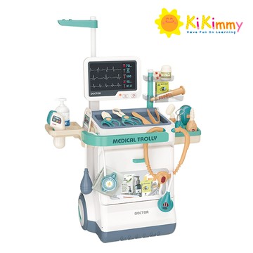 Kikimmy - 主題式家家酒聲光玩具套裝組-醫療工作車