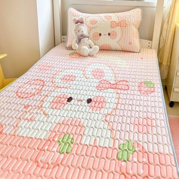 學生宿舍專用乳膠冰絲涼席三件套90x200單人床空調席子一米二床單