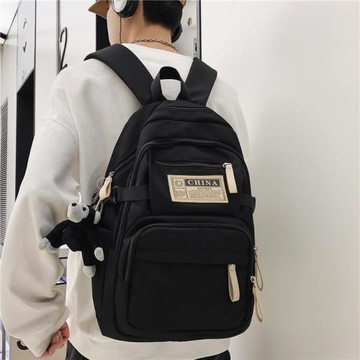 書包男大學生大容量旅行背包女初中生高中學生電腦潮酷日系雙肩包