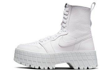 JORDAN 1 HIGH BROOKLYN TRIPLE WHITE WOMENS