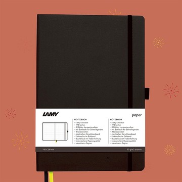 【客製服務】LAMY 鋼筆用軟式A5筆記本 / notebook狩獵系列 深灰