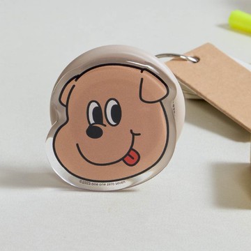 1107棕色狗狗大頭MagSafe氣囊支架