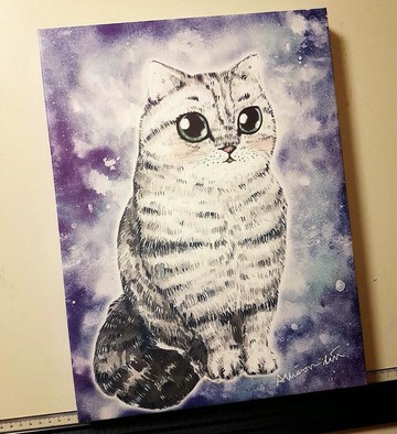 全身肖像畫-寵物毛孩無框畫訂製