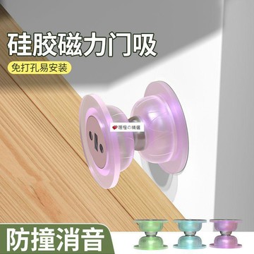 可開發票☆【臺灣精品】💕門檔器硅膠門吸免打孔新款大門防撞神器門後家用頂門抵門門塞門阻