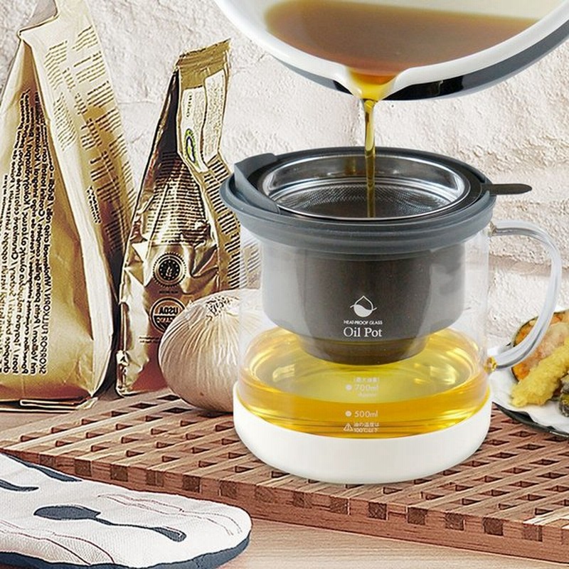オイルポット 耐熱ガラス製 活性炭 おしゃれ 日本製 フィルター 油こし器 油こし ろ過ポット 濾過ポット 調理器具 油 ろ過ポット 天ぷら油 揚げ物 油保存 通販 Lineポイント最大0 5 Get Lineショッピング
