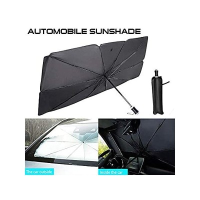 BOOMERSUN Car Windshield Sun Shade, Foldable Car Sunshade UV Rays Sun Visor好評販売中
