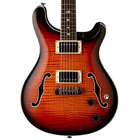 PRS Guitars String SE Hollowbody II Tri-Color Sunburst with Case, Right