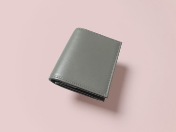 義大利高級皮革 小銭輕鬆取用二折短夾 – TAUPE