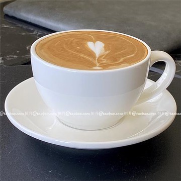 批發簡約純白咖啡杯碟拿鐵咖啡杯卡布奇諾拉花杯馬克杯下午茶定