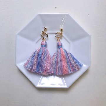 手工流蘇耳環 / 好聽話