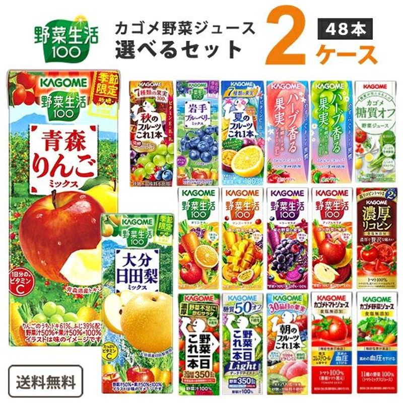 ポイント3倍】カゴメ 野菜ジュース 選べるセット 野菜生活 野菜1日これ