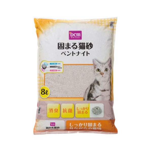 DCM 固まる猫砂 ベントナイト 8L 単品 通販 LINEポイント最大0.5%GET 