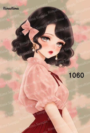 1060 原創貼紙 原創人物貼紙 貼紙 標籤 りまりま RimaRima