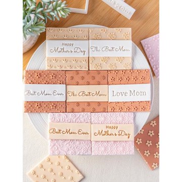 新款2025母親節翻糖餅干模具 花朵紋理蛋糕曲奇立體壓模烘焙工具