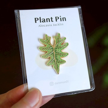 傑克林觀音蓮-金屬-強磁吸鐵-徽章