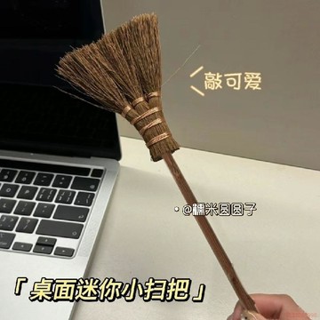 甄選好物🌈迷你可愛桌面清潔小掃把搞怪創意兒童清掃掃帚掃桌子灰塵閨蜜禮物